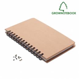 gadget ecologici semi pino notebook personalizzabili padova