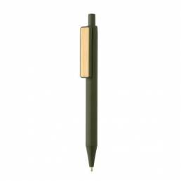 penna con clip in bamboo
